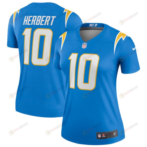 Justin Herbert 10 Los Angeles Chargers Women's Legend Jersey - Powder Blue