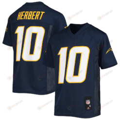 Justin Herbert 10 Los Angeles Chargers Youth Player Jersey - Navy