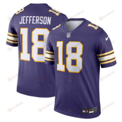 Justin Jefferson 18 Minnesota Vikings Classic Legend Men Jersey - Purple