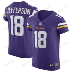 Justin Jefferson 18 Minnesota Vikings Home Vapor Elite Jersey - Purple