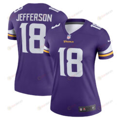 Justin Jefferson 18 Minnesota Vikings Women's Legend Jersey - Purple