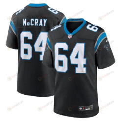 Justin McCray 64 Carolina Panthers Team Game Men Jersey - Black
