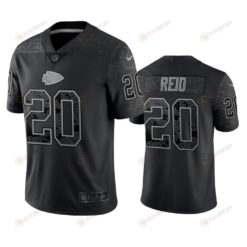 Justin Reid 20 Kansas City Chiefs Black Reflective Limited Jersey - Men