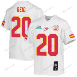 Justin Reid 20 Kansas City Chiefs Super Bowl LVII Champions Youth Jersey - White