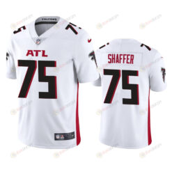 Justin Shaffer 75 Atlanta Falcons White Vapor Limited Jersey