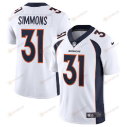 Justin Simmons 31 Denver Broncos Vapor Limited Jersey - White