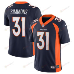 Justin Simmons Denver Broncos Alternate Vapor Limited Jersey - Navy