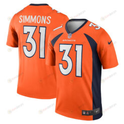 Justin Simmons Denver Broncos Legend Jersey - Orange