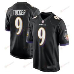 Justin Tucker 9 Baltimore Ravens Player Game Jersey - Black