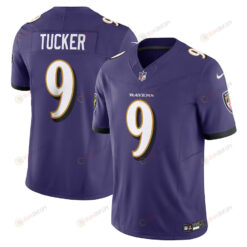 Justin Tucker 9 Baltimore Ravens Vapor F.U.S.E. Limited Jersey - Purple