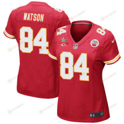 Justin Watson 84 Kansas City Chiefs Super Bowl LVII Champions 3 Stars WoMen's Jersey - Red