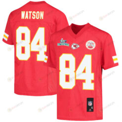 Justin Watson 84 Kansas City Chiefs Super Bowl LVII Champions Youth Jersey - Red