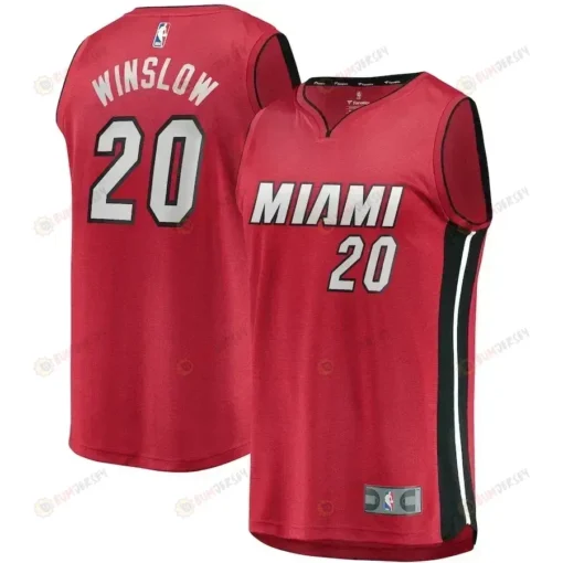 Justise Winslow Miami Heat Fast Break Player Jersey - Statement Edition - Red
