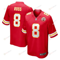 Justyn Ross 8 Kansas City Chiefs Home Game Player Jersey - Red