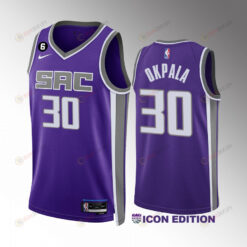 KZ Okpala 30 Sacramento Kings Icon Edition Purple Jersey 2022-23 Swingman
