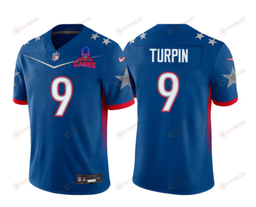 KaVontae Turpin 9 Cowboys Pro Bowl 2023 Patch Men Jersey - Blue