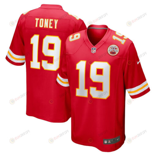 Kadarius Toney 19 Kansas City Chiefs Game Player Jersey - Red