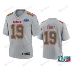 Kadarius Toney 19 Kansas City Chiefs Super Bowl LVII Youth Atmosphere Game Jersey - Gray