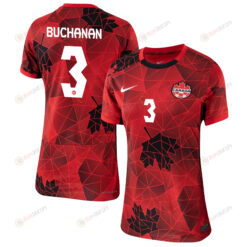 Kadeisha Buchanan 3 Canada Women's National Team 2023-24 World Cup Home Women Jersey