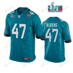 Kahale Warring 47 Jacksonville Jaguars Super Bowl LVII Super Bowl LVII Teal Men's Jersey