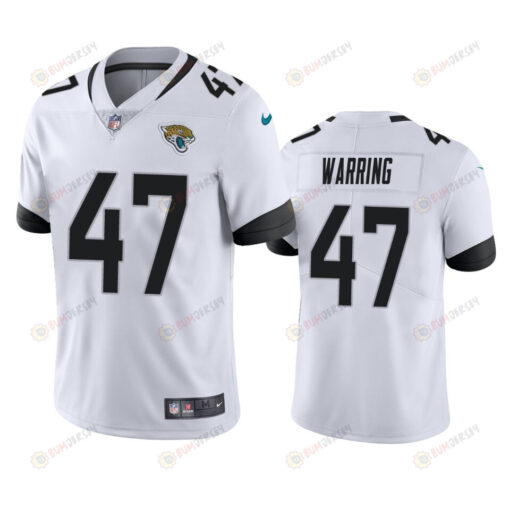 Kahale Warring 47 Jacksonville Jaguars White Vapor Limited Jersey