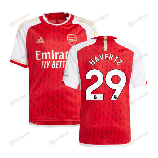 Kai Havertz 29 Arsenal 2023/24 Home Youth Jersey - Red