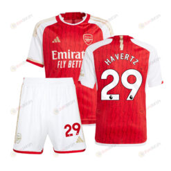 Kai Havertz 29 Arsenal Home Kit 2023/24 Youth Jersey - Red
