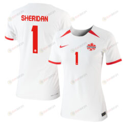 Kailen Sheridan 1 Canada Women's National Team 2023-24 World Cup Away Women Jersey