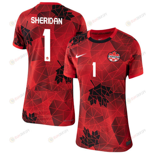 Kailen Sheridan 1 Canada Women's National Team 2023-24 World Cup Home Women Jersey