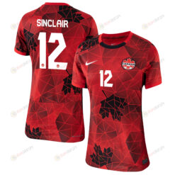 Kailen Sheridan 12 Canada Women's National Team 2023-24 World Cup Home Women Jersey