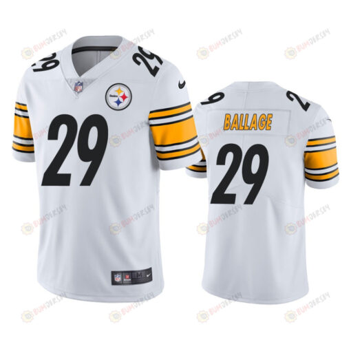 Kalen Ballage 29 Pittsburgh Steelers White Vapor Limited Jersey