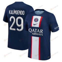 Kalimuendo 29 Paris Saint-Germain Men 2022/23 Home Player Jersey - Blue