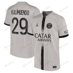 Kalimuendo 29 Paris Saint-Germain Youth 2022/23 Away Player Jersey - Black