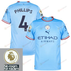 Kalvin Phillips 4 Manchester City 2022-2023 Home Men Jersey - Sky Blue