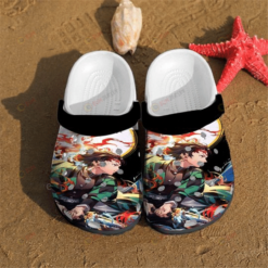 Kamado Tanjiro Anime Crocs Crocband Clog Comfortable Water Shoes - AOP Clog