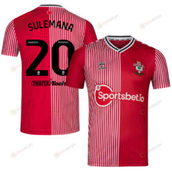 Kamaldeen Sulemana 20 Southampton FC 2023/24 Home Men Jersey - Red