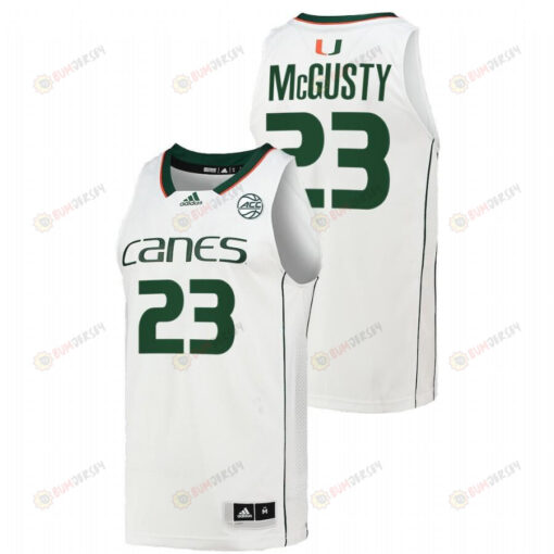Kameron McGusty 23 Miami Hurricanes 2022 College Basketball Men Jersey - White