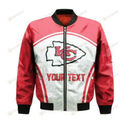 Kansas City Chiefs Bomber Jacket 3D Printed Custom Text And Number Curve Style Sport