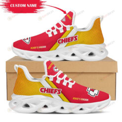 Kansas City Chiefs Chief's Kingdom Custom Name 3D Max Soul Sneaker Shoes