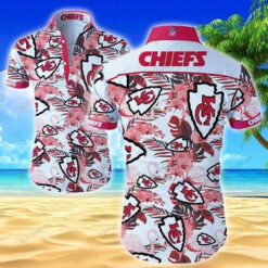 Kansas City Chiefs Curved Hawaiian Shirt