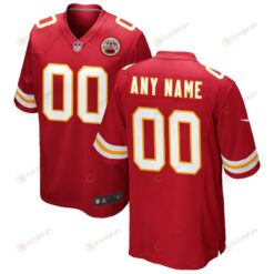 Kansas City Chiefs Custom 00 Game Jersey - Red