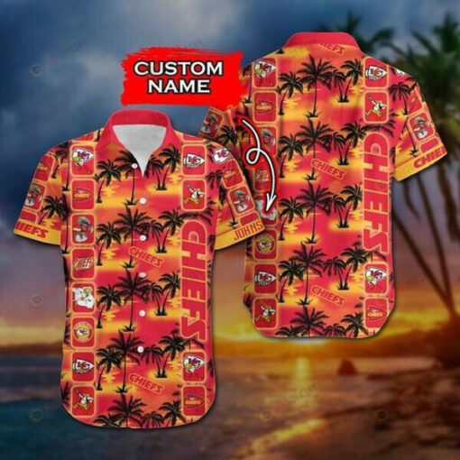 Kansas City Chiefs Custom Name Hawaiian Shirt