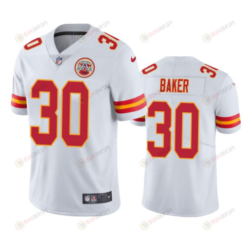 Kansas City Chiefs Deandre Baker 30 White Vapor Limited Jersey