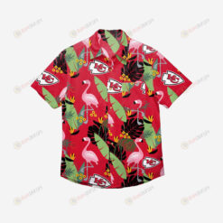 Kansas City Chiefs Floral Button Up Hawaiian Shirt