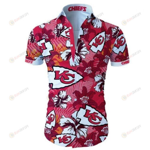 Kansas City Chiefs Floral Summer ??3D Printed Hawaiian Shirt