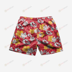 Kansas City Chiefs Hibiscus Hawaiian Men Shorts Swim Trunks - Print Shorts