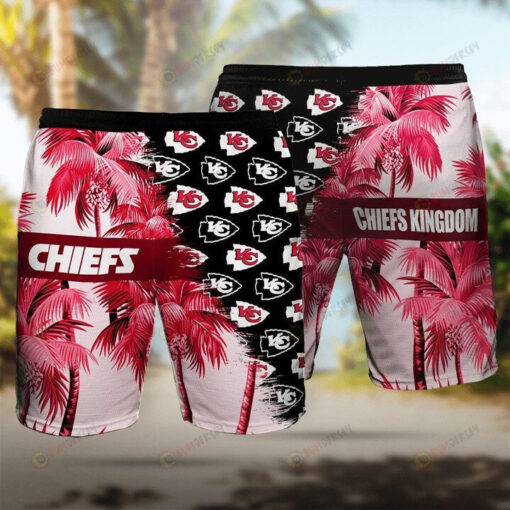 Kansas City Chiefs Kingdom Palm Trees Hawaiian Shorts Summer Shorts Men Shorts - Print Shorts