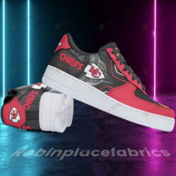 Kansas City Chiefs Logo And Letter Pattern Air Force 1 Shoes Sneaker