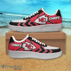 Kansas City Chiefs Logo White/Red/Black Air Force 1 Shoes Sneaker