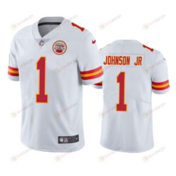 Kansas City Chiefs Lonnie Johnson Jr. 1 White Vapor Limited Jersey